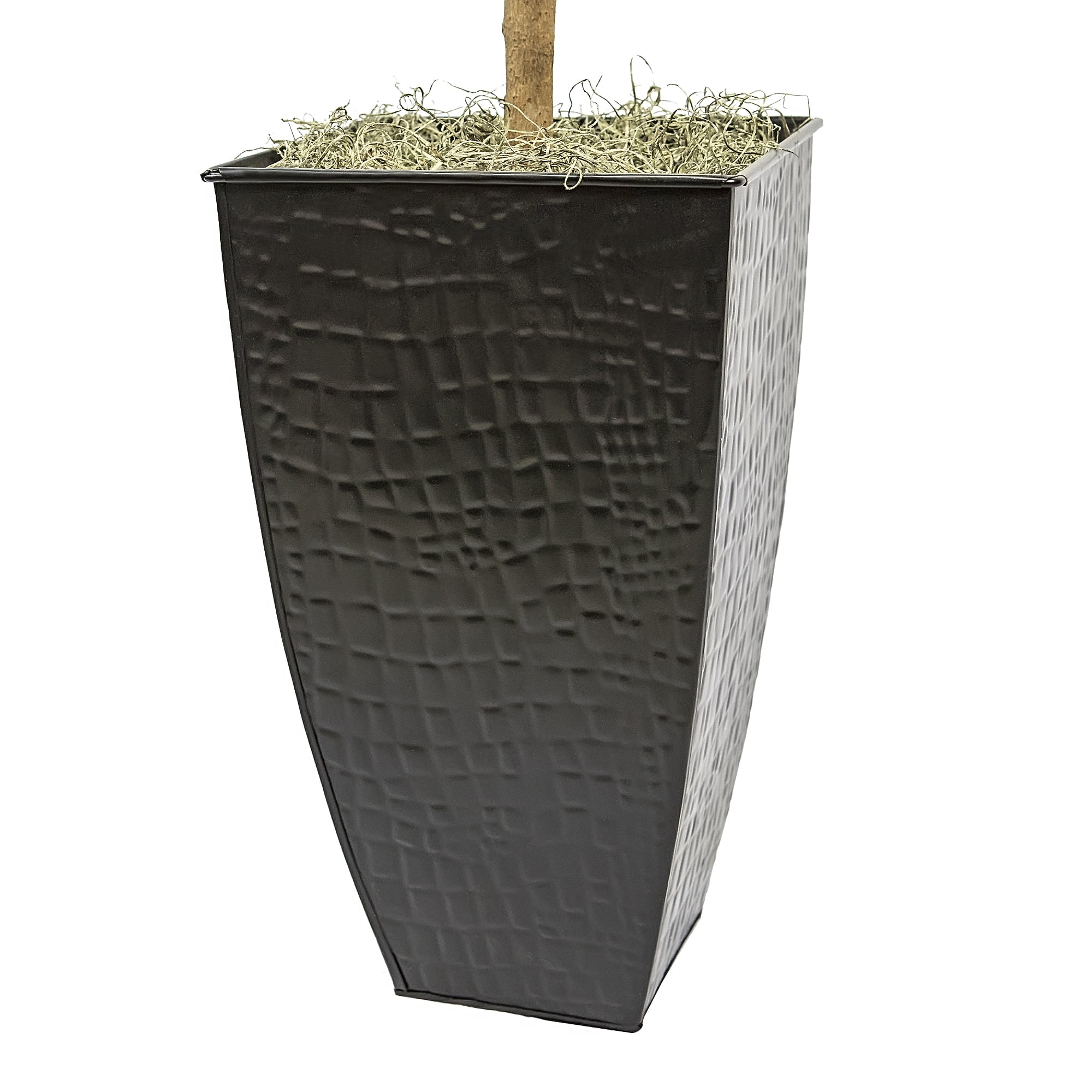 LCG Florals Artificial Tree, Fig Tree, 6 ft, Black Metal Container