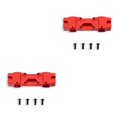 thumbnail image 4 of Vogacara 1/10 RC parachoques montaje aleación de aluminio delantero trasero actualización repuestos simulación modelo reemplazar piezas reemplazo para Rojo 2piezas Vogacara CBP188167, 4 of 5