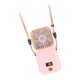 thumbnail image 3 of Mini ventilador portátil de mano, inalámbrico, plegable, con cordón para colgar en el cuello Rosa, 3 of 9
