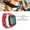thumbnail image 6 of Nieyigj Red Smart Fitness Tracker Watch Sleep Monitor Calorie Counter IP65 Waterproof Message Reminder Activity Tracker for Men Women Health Wellness, 6 of 9