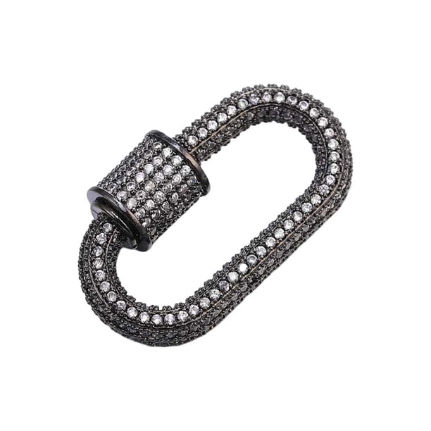 Advancent Broche de diamantes de imitación para mujer Almacenamiento y organización del hogar Negro Advancent HA075722-04