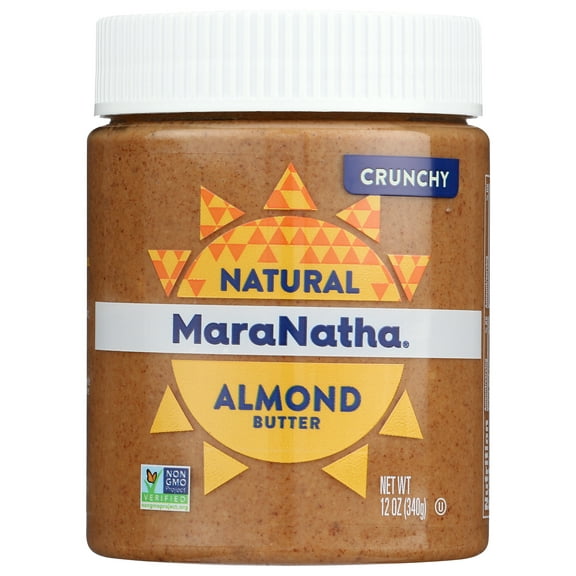 Pack of 6, Maranatha Crunchy Almond Butter, 12 oz