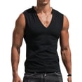 thumbnail image 2 of xiaxaixu Men's Casual Gyms Sports Vest Solid Color Sleeveless V Neck Running Workout Training Tops, 2 of 9