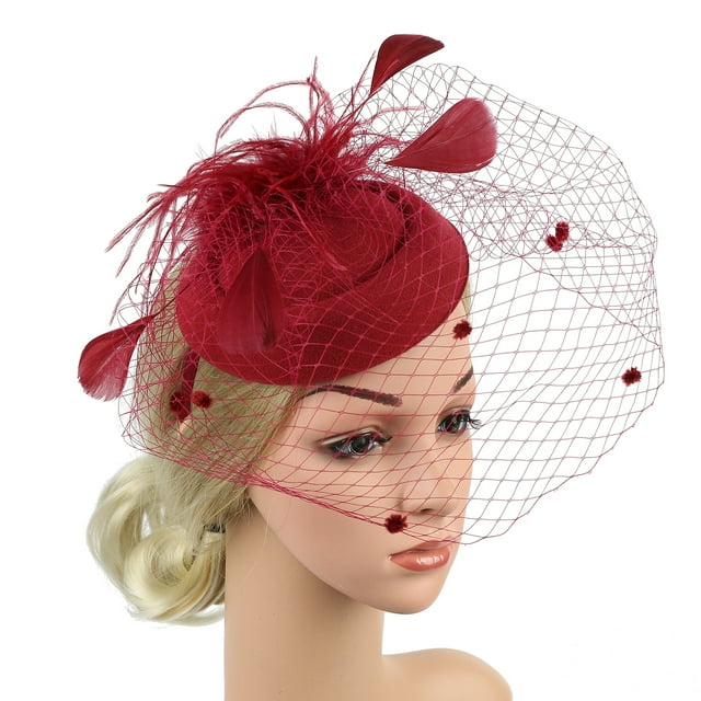 Gupgi Femmes Fascinator Cocktail Partie Chapeau Mariage Église Chapeaux Accessoires