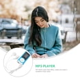 thumbnail image 2 of MP3 Player LCD Screen USB Cable Mini Clip Mp3 Player LED Light Stereo Super Bass Music Player Blue (TF Are Not Included), 2 of 8