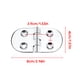 thumbnail image 3 of Bisagra de la puerta Espejo de acero inoxidable Espejo pulido Correa de piso Bisagras Cubiertas de motor reemplazables Accesorios de hardware Piezas Ventana Vogacara TO001141-00, 3 of 6