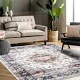 thumbnail image 5 of Rugs for Living Room,Runner Rug Machine Washable Runner Hallway Vintage Rug Indoor Non Slip Throw Floor Cover Traditional Distressed Accent Area Rug Oriental Runner Carpet for Living Room Bedroom, 5 of 7