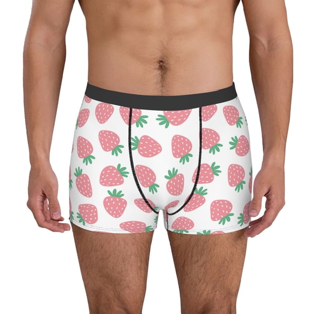 Fotbe Strawberry Calzoncillos Tipo Boxer con Bolsa de Soporte Total para Hombre, X-Temp Fresco, Transpirable y de Secado Rápido-Small