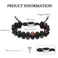 thumbnail image 2 of Cremation Jewelry Lava Stone Urn Bracelet for Ashes for Women Men Chakra Healing Balancing Memorial Bracelets, 2 of 7