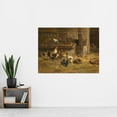thumbnail image 2 of Charlesemile Jacque Poultry C1855 Painting Extra Large XL Wall Art Poster Print, 2 of 3