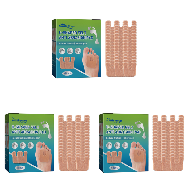 48 Uds Cojines Callos Alivio Del Dolor Cuidado Los Pies Almohadillas Fieltro en Forma U