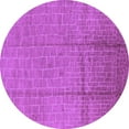 thumbnail image 1 of Ahgly Company Indoor Round Solid Purple Modern Area Rugs, 7' Round, 1 of 4