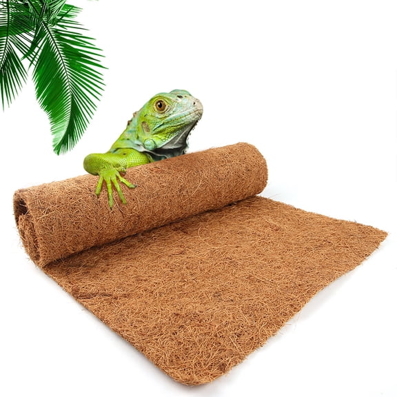 Coconut Liners for Planters 11.81x19.69Inch Natural Coco Fiber Coir Liner Roll Coconut Fiber Pad for Hanging Baskets Planters DIY Moss Pole Pet Reptile Carpet or Mat
