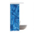 thumbnail image 2 of ABPHQTO Cortina de ducha de baño de poliéster impermeable Ice 90x180 cm, 2 of 2
