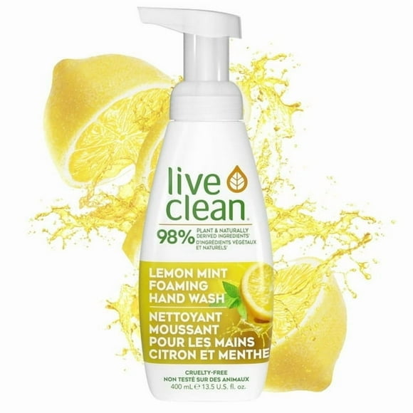 Live Clean Lemon Mint Foaming Hand Wash
