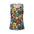 thumbnail image 4 of Xecao American Football print women's scoop neck, loose-fit workout tank tops for the gym., 4 of 9
