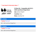thumbnail image 2 of CV Boot Kit - Compatible with 2013 - 2020 Land Rover Range Rover 2014 2015 2016 2017 2018 2019, 2 of 2