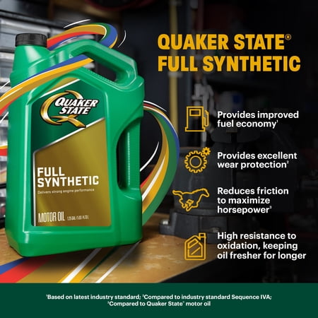 QUAKER STATE FULL SYNTHETIC 5W-30 MOTOR OIL, 5-QUART