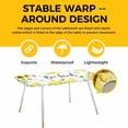 thumbnail image 4 of Sunflower Floral Table Cloths for 8 Foot Rectangle Tables, Farmhouse Pastoral Daisy Bees Botanical Patio Waterproof Elastic Fitted Tablecloths, Washable Rectangular Table Cover for Camping, 4 of 8