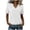 a01White, variant on Yyeselk Womens Tops Short Sleeve Banded Bottom Stretch Summer Tops V Neck T Shirts Casual Ladies Tees Loose Fit Clothing Sky Blue L