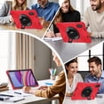 thumbnail image 2 of XYX for Xiaomi Redmi Pad Pro 12.1/Poco Pad 12.1 inch 2024 Tablet Case with Hand Strap, Shoulder Strap, Red, 2 of 7
