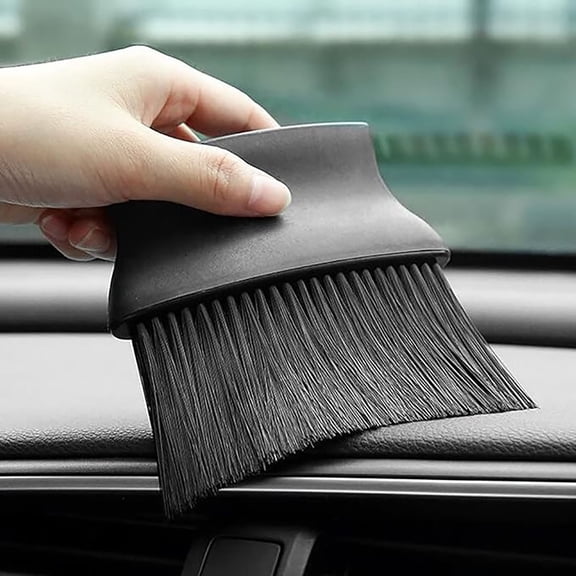 Car Interior Cleaning Brush | Soft Nylon Bristles Auto Detailing Tool – Dashboard, Vent, Seat Gap, Gear Removal | Ergonomic Handle, High Durability, 12.5cm Reusable Dusting Brush