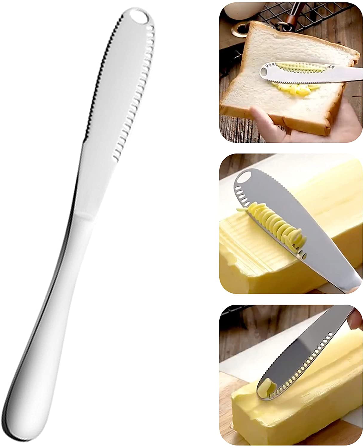 1pc Stainless Steel Butter Spreading Bread Toast Cake Spreader Knifes/fork Tools 