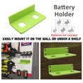 5Pack Battery Holder for Ry*obi 18V Battery, 2-Slot Wall Mount Storage ...