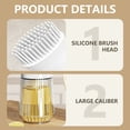 thumbnail image 4 of TIMIFIS Brush Bottle Oil Brush High Temperature Counteractive Oil Brush with Bottle Kitchen Pancake Barbecue Baking Food Grade Integrated Glass Oil Brush Bottle Kitchen Gadgets, 4 of 8