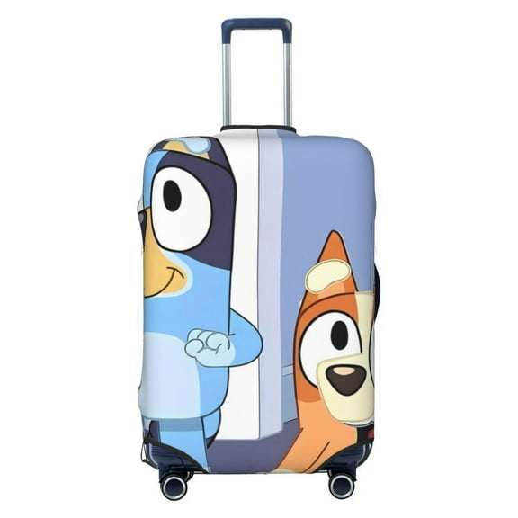 Saiise Bluey Luggage Suitcase Covers Elastic Washable Luggage Protector Travel Suitcase Protective Cover For Unisex Fits 18-32 Inch Luggage(No luggage included)