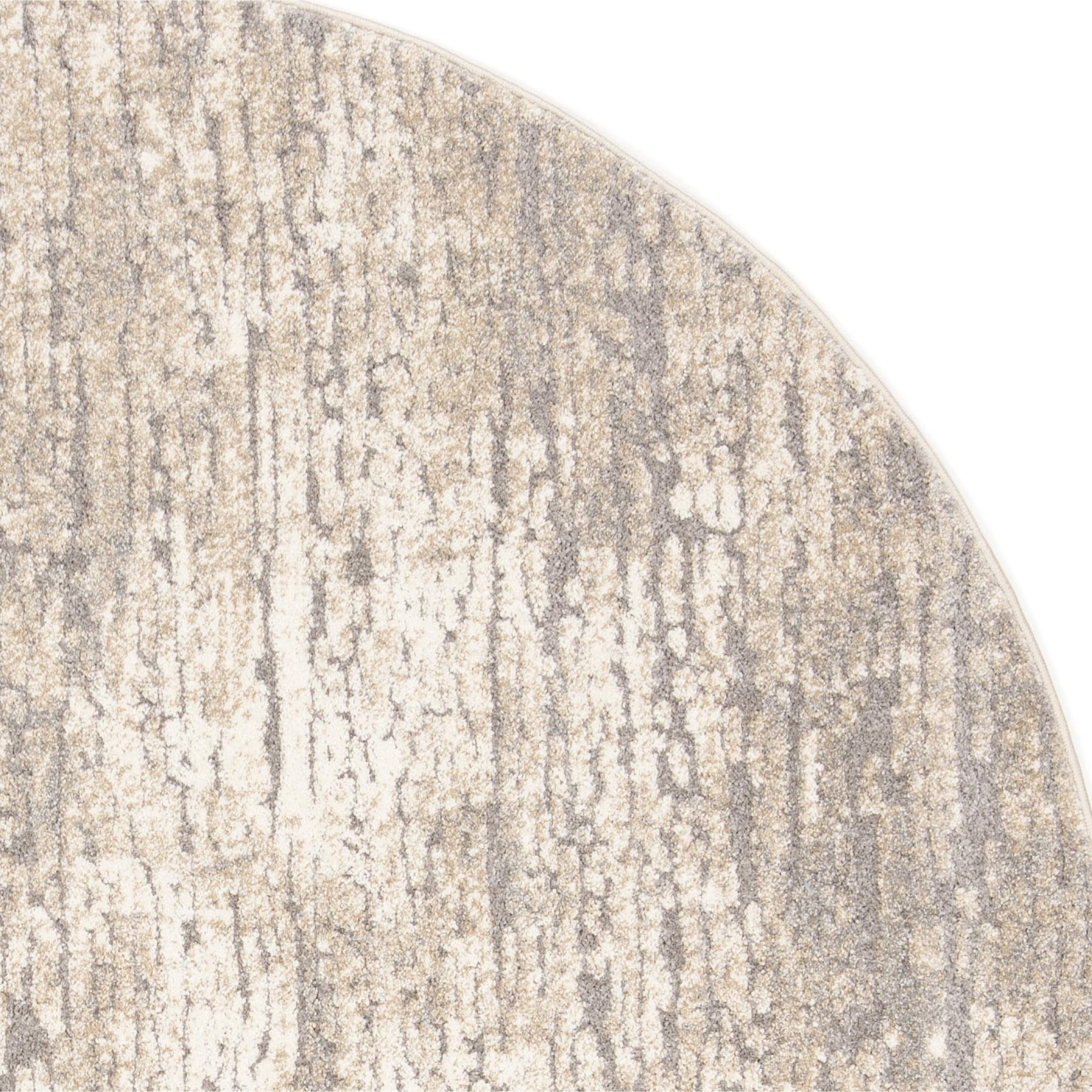 Safavieh Spirit 6'7" Round Rug in Taupe and Ivory