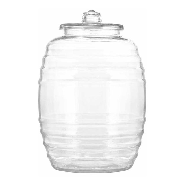 Jarra Vitrolero Barril + Tapa Vidrio 5 L Cocina Hogar Lunita