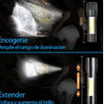 thumbnail image 4 of Lampara Tactica Recargable Usb Linterna Led De Mano Zoom Luz Hyper Innovation lampara, 4 of 4
