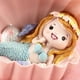 thumbnail image 5 of Hermosa figura de sirena de resina en forma de concha, para mesa, estante o decoración de jardín, color azul., 5 of 9
