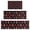 Red Mushroom Black, variant on Red Mushroom Black Pattern Kitchen Rugs Sets Of 3,Kitchen Runner Rugs Non Skid Washable,Decorative Kitchen Floor Mats for Kitchen,Sink,Laundry,17"x30" 17"x47" 17"x59"