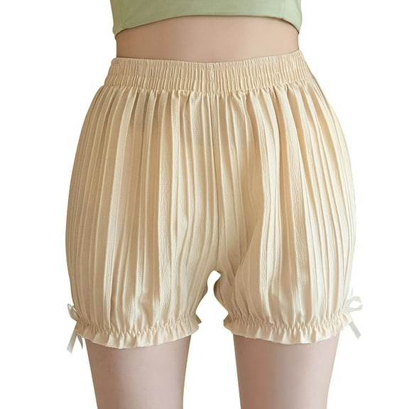 TRUBKH Slip Shorts for Women Under Dresses Thigh Society Shorts to Wear Under Dresses Safety Shorts Underskirt Shorts Seamless Shorts for Women Dance Shorts Women Beige L
