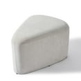thumbnail image 6 of UIXE Rounded Triangle Ottoman Pebble Footstool Upholstered Coffee Side Tables for Living Room Bedroom Entryway, Light Sand, 6 of 6