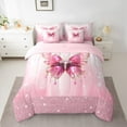 thumbnail image 2 of Castle Fairy Flying Crystal Butterfly 7Pcs Bedding Comforter Set for Teens Women Men,Abstract Splash Queen Bedding Sets Super Cozy,Bling Glitter Queen Sheet Sets,Super Cozy Room Decor, 2 of 8