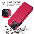 thumbnail image 7 of Dteck Case for Apple iPhone 12 Pro Max 6.7-inch,Shockproof PU Leather Wallet Case Card Holder Kickstand Flip Magnetic Hybrid Rubber Back Phone Cover,Rose, 7 of 7