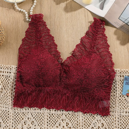 

〖TOTO〗Bras For Women Hollow Sling Lingerie Lace Chest Tube Top Beauty Back Bra Camisole Base Underwear
