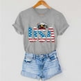 thumbnail image 4 of Cavosen American Flag T Shirts Women Petite Red White and Blue Short Sleeve Crewneck T Shirts USA Flag Graphic Shirts Lady L Patriotic Casual Shirts Independence Day Tunic Tees Patriotic Clothes, 4 of 7