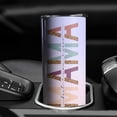 thumbnail image 5 of Mama Leopard 20 Oz Skinny Tumbler with Lid and Straw - Insulated Water Bottle- Insulated Travel Coffee Mug, 5 of 7