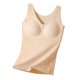 thumbnail image 2 of Ropa interior térmica para mujer, de poliéster, con cuello redondo, almohadilla para el pecho, cálida y calefactora., 2 of 7