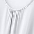 thumbnail image 7 of Ahabrexf Womens Tank Tops Casual Blouse Crew Neck Ruffle Tunic Shirts Fit Flare Pleated Flowy Shirts, 7 of 7