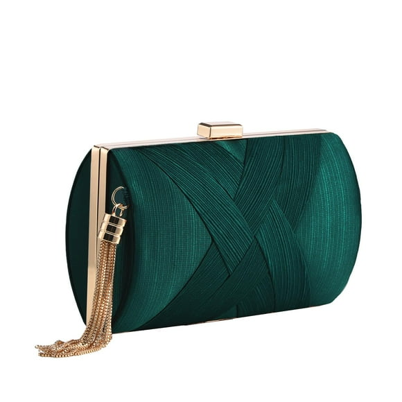 Bolso de noche con borlas YAPAIOU de Clutch Purses, verde para mujer