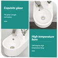 thumbnail image 5 of JERFIT 13x10.44 Inch Wall Mount Ceramic Bathroom Sink, White Rectangular Vessel Vanity Basin with Single Faucet Hole, Floating Design for Modern Space Saving, 5 of 8
