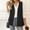 *Black, variant on ClodeEU Women's Blazer Vest , Sleeveless Cardigans With Pockets ,Business Coat Vest Red,Womens Plus S