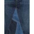 thumbnail image 3 of Time and Tru Women’s 100% Cotton Patchwork Denim Skirt, 3 of 5
