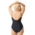 thumbnail image 2 of Sea & Sand Beachwear Beachy Drape Surplice One Piece Bathing Suit, 24, 2 of 3