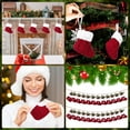 thumbnail image 2 of 12 Pcs Christmas Mini Stockings Xmas Classic Stocking Small Hanging Christmas Fireplace Decoration for Holiday Party, 2 of 7